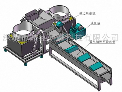 全自動(dòng)雙缸磁力 拋光機(jī)烘干一體機(jī)